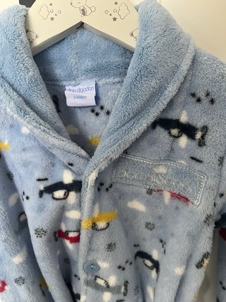 Bata infantil niño azul aviones T2