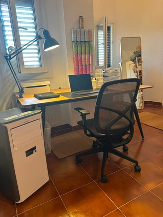 Escritorio/Comedor Banak Madera y Metal