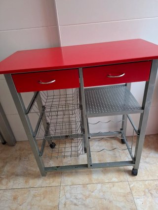 Carro verdulero auxiliar cocina ,falta 1 rueda