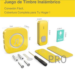 Timbre Inalámbrico Exterior Interior Impermeable