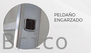 Escalera Aluminio 2x13 - 3,5+3,5 M - 66x25mm