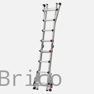 Escalera Telescópica Aluminio 5+5 Peldaños Teleflex
