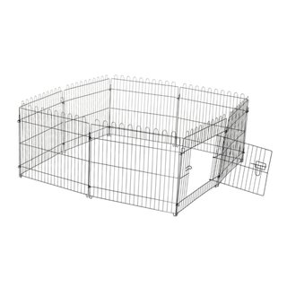 Parque para perros 8 paneles 71x61 cm