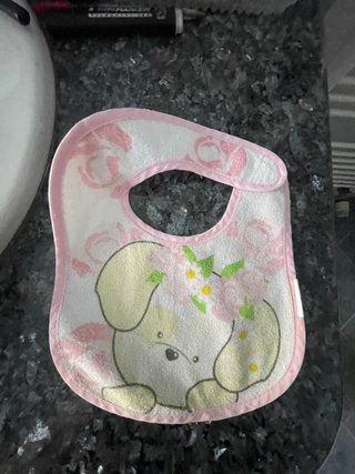 Bavetta bimbo cane e fiori