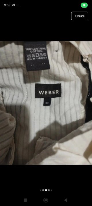 Pantaloni Weber vintage vita bassa Y2k