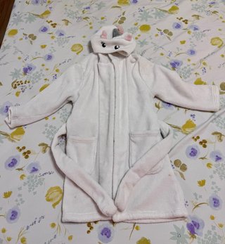 Bata unicornio infantil invierno talla 110-116cm