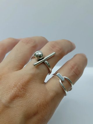 Anillo Plata 925 Diseño Minimalista