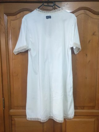 Vestido blanco retro talla XS