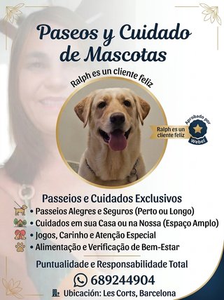 Paseos y Cuidado de Mascotas en Barcelona