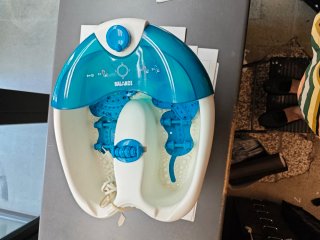 Vasca pediluvio Balance blu/bianco