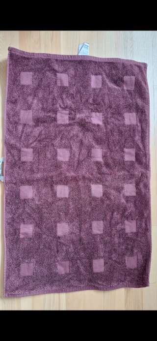 2 Asciugamani da bagno in cotone Ikea 50x80cm Viola/Turchese