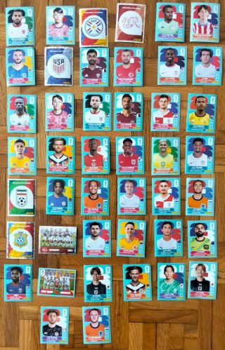 44 Cromos Panini Mundial 2026.