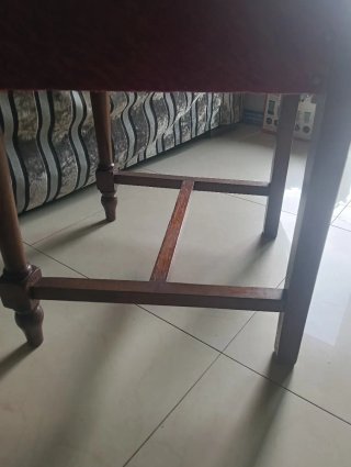 6 Sillas Castaño Tapizadas