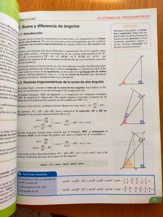 Libro de texto matemáticas 1
