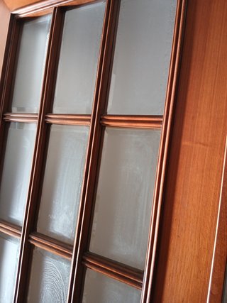 2Puertas madera con cristal.Recoger en casa.