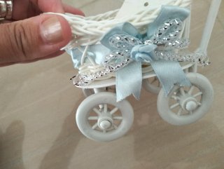 Ceste e passeggini decorativi per neonati. Nuovo