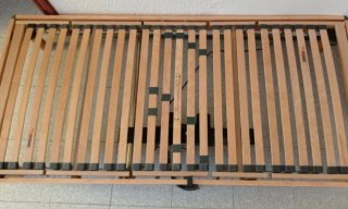 Cama articulada madera y metal