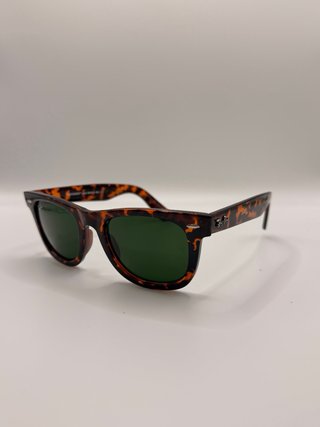 Gafas Ray Ban Wayfarer Carey Cristales Verdes