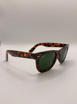 Gafas Ray Ban Wayfarer Carey Cristales Verdes