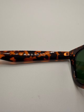 Gafas Ray Ban Wayfarer Carey Cristales Verdes