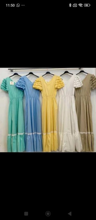 Traje flamenca con mangas farol