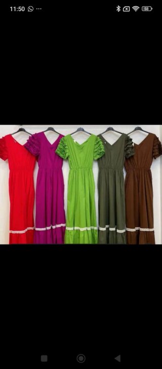 Traje flamenca con mangas farol