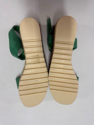 Sandalias esparto ante verde talla 41