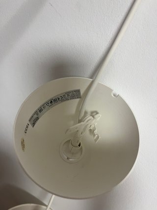 Lámpara de techo blanca
