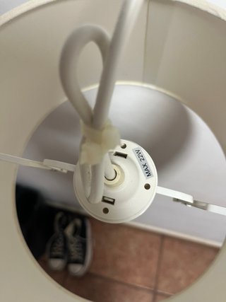 Lámpara de techo blanca