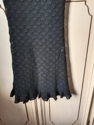 Vestito nero traforato Snaquanine taglia unica