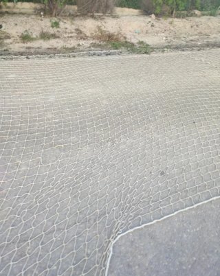 Red de seguridad obra 5x11m blanca