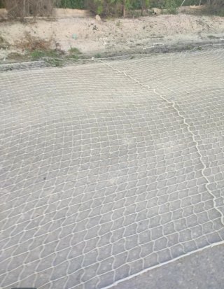 Red de seguridad obra 5x11m blanca