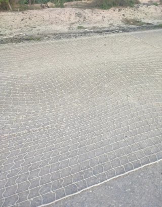 Red de seguridad obra 5x11m blanca