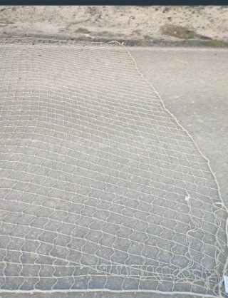 Red de seguridad obra 5x11m blanca