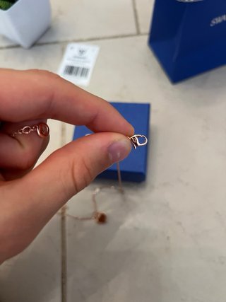 Collana Swarovski cuore e infinito oro rosa