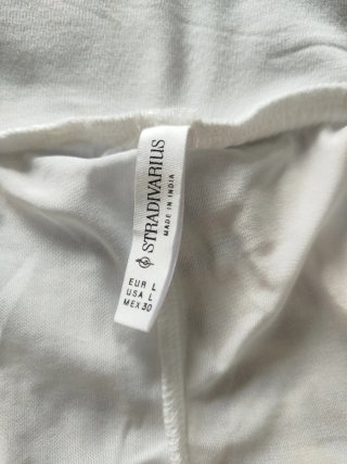 Pantalón bombacho blanco