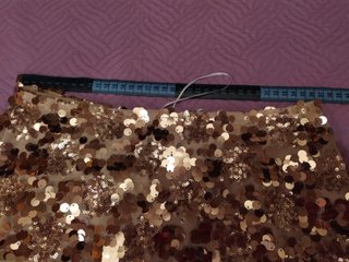 Falda corta fiesta lentejuelas a estrenar