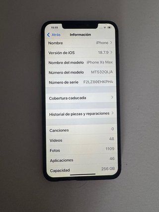 iPhone XS Max 256GB con Caja Original