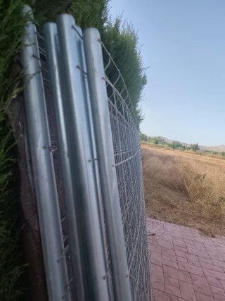 Valla de obra desmontable metálica ,8 pc 350x190,