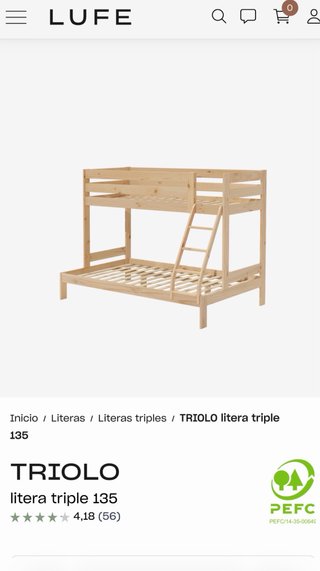 LITERA TRIPLE LUFE TRIOLO 135