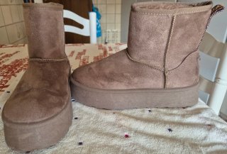 Botas de pelo camel D'Angela