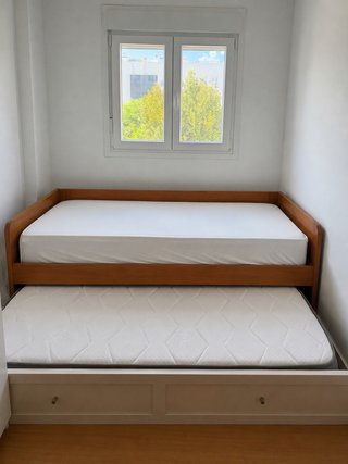 Cama nido madera con 2 colchones nuevos