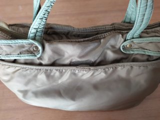 Borsa/ borsetta donna con dettagli in pelle