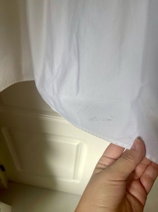 Falda Zara blanca midi vuelo y pliegues talla L
