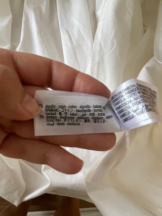 Falda Zara blanca midi vuelo y pliegues talla L