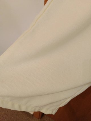 Pantalón ancho lino amarillo