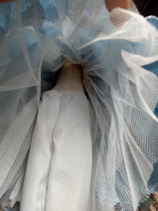 Muñeca Porcelana Victoriana Vestido Azul