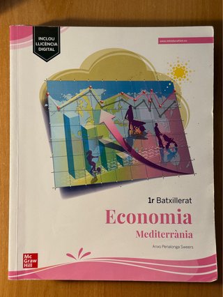 Libro de economia en cat., 1ro de bach