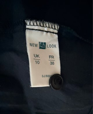 Top New Look Negro Espalda Abierta