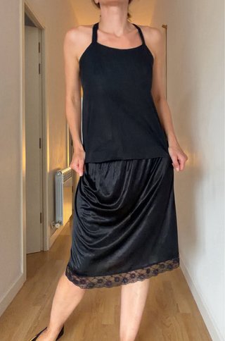 Top New Look Negro Espalda Abierta